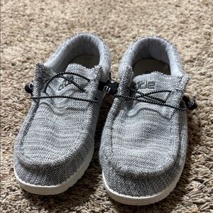 Hey Dude Charcoal Knit Slip-Ons